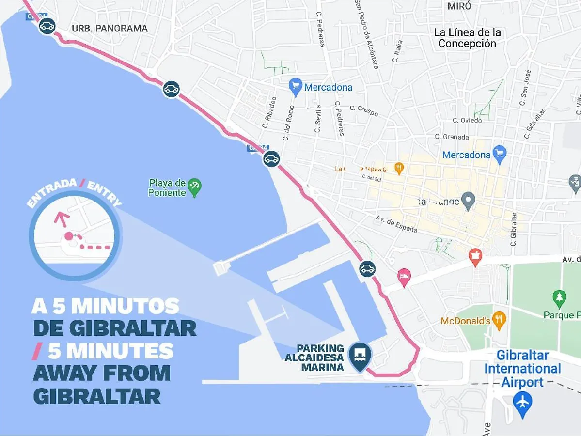 Botel Hotel Boat Haus - Casas Flotantes Frente A Gibraltar La Línea de la Concepción